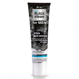 Крем для бритья Витэкс Black Clean for MEN с активным углем 100 мл Крем для бритья Витэкс Black Clean for MEN с активным углем 100 мл