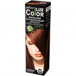 Бальзам оттеночный для волос Белита COLOR LUX, тон 09 золотисто-коричневый, 100 мл Бальзам оттеночный для волос Белита COLOR LUX, тон 09 золотисто-коричневый, 100 мл