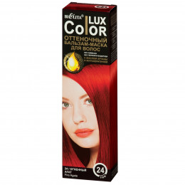 Бальзам-маска оттеночный для волос Белита COLOR LUX, тон 24 огненный агат, 100 мл Бальзам-маска оттеночный для волос Белита COLOR LUX, тон 24 огненный агат, 100 мл